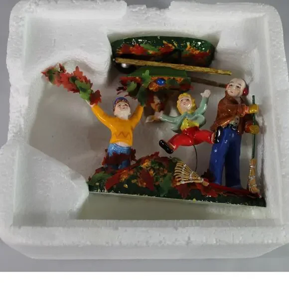 Department 56 Snow Village Harvesting Yard 2-Piece Fall Harvest Figurine Set - Picture 2 of 10